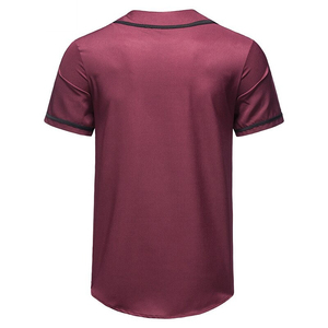 Layanan OEM Pakaian Olahraga Lengan Pendek Berbahan Mesh Bernapas, Desain Sublimasi Penyerap Keringat, Jersey Baseball Softball - Product Image 3