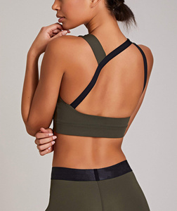 Sujetador deportivo de alto impacto con diseño cruzado en la espalda para mujer, de alta calidad, hecho a medida, para gimnasio y fitness, RTS Wholesale AI-SB-17 - Product Image 2