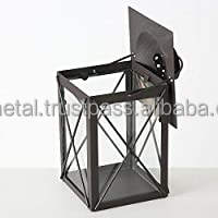 Farol de Metal tallado Vintage, candelabro decorativo hueco alto para decoración del hogar, farolillos colgantes para velas - Product Image 6