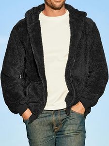 Men's Sherpa Fleece <b>Hoodie</b> Winter Warm <b>Teddy</b> Pullover Sweatshirt Custom Men's <b>Teddy</b> Fleece <b>Hoodie</b> Oversized Sherpa Sweatshirt - Product Image 4