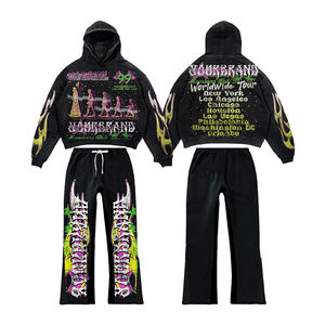 เสื้อฮู้ดดี้สตรีทแวร์คุณภาพสูงแบบสั่งทำปี 2026 แบบซิป วินเทจ สองชั้น ล้างสีแบบแอซิด ฟอกสีซีดแบบซันเฟด แต่งขาดแบบดิสเทรส มีกระเป๋า - Product Image 6