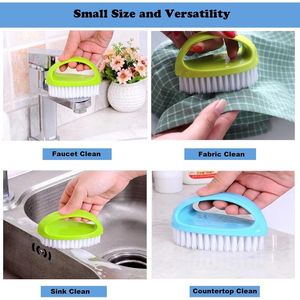 Paquete de 2 Cepillos de Fregado Resistentes con Cerdas de Nylon Rígidas, Cepillos de Limpieza para Baño y Ducha - Product Image 5