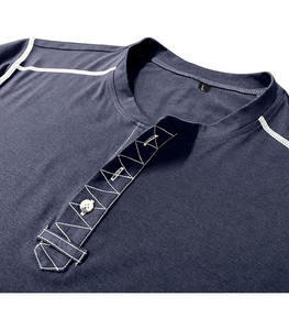 Camisetas Deportivas de Manga Corta para Hombre, de Lona de Algodón, Estilo Gótico, Transpirables, con Logotipo Personalizado de Alta Calidad, Suministro OEM - Product Image 4