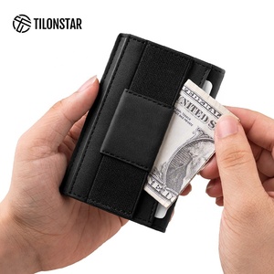 TILONSTAR TVC320 Aluminum Case Men's Leather Credit Card Holder <b>Rfid</b> <b>Blocking</b> Pop up Card Holder Business Card Holders - Product Image 5
