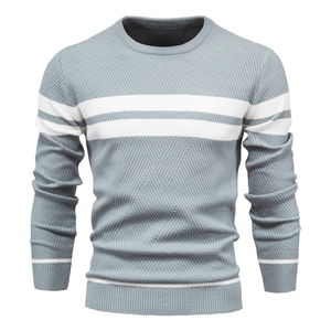 Men Customized Winter <b>Pullover</b> <b>Sweater</b> with Premium Mohair Blend Soft Stretch Fit Breathable Comfort and Front Logo - Product Image 1