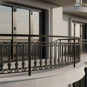 Shot Blast Sand Moulding Highly Polished Heavy Duty Cast Iron Window Grill Modern Design Balcony Security Fence Garden Gate G... - Product Image 1