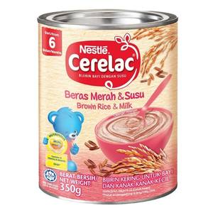 Nestlé Cerelac Riz brun avec lait pour nourrissons 350g x 12 À partir de 6 mois - Product Image 1