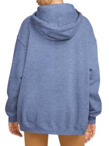 เสื้อฮู้ดโอเวอร์ไซส์ผ้าฟลีซแบบสวมหัว สีพื้น ยูนิเซ็กส์ สไตล์ลำลอง ทรงปกติ น้ำหนัก 180 กรัม ผลิตจากผ้าโพลีเอสเตอร์/คอตตอนผสม - Product Image 3