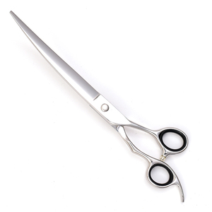 Self Cleaning Luxury-Stainless Steel Adjustable Screw Pet Grooming Curved <b>Scissors</b> Razor Edge Blade OEM at Factory Prices - Product Image 3