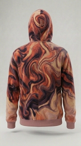 Sudadera con capucha extragrande con cremallera para hombre y mujer, con logo personalizado, forro polar, estilo casual, gruesa, para invierno, ropa urbana. - Product Image 3