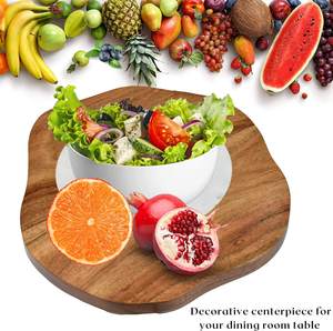 Tabla Giratoria para Quesos y Charcutería, Soporte para Pasteles, Centro de Mesa, Plato Giratorio de Piedra Natural Multiusos - Product Image 3