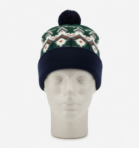 Gorros de punto holgados con logo personalizado al por mayor, gorros de esquí cálidos con diseño jacquard, gorros 100% acrílicos jacquard 2026 - Product Image 2