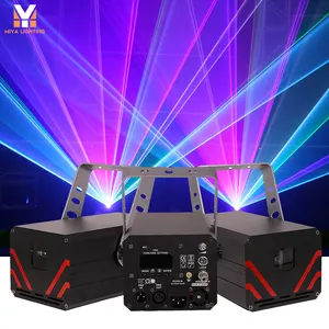 Laser de scène professionnel portable RGB 1W 2W 3W 4W 5W Contrôle DMX Lumière laser d'animation