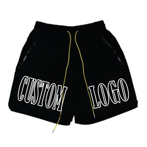 Nouveau design, vente en gros, shorts cinq points en molleton de coton épais 300 GSM tricoté sur mesure, nouvelle collection été, décontracté, sport, anti-plis pour homme - Product Image 5