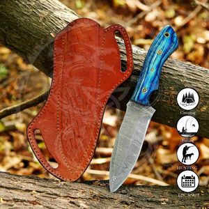 Couteau fixe en acier Damas de haute qualité, outil d'extérieur, outils de survie, couteau de poche, couteau de camping, emballage OEM personnalisé - Product Image 5