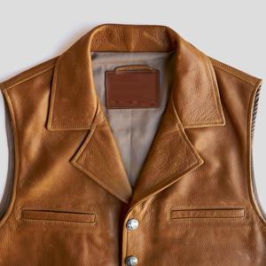 Chaleco de Cuero para Hombre de Alta Calidad, Personalizado, a la Moda y Elegante, Chaleco de Cuero sin Mangas para Hombre - Product Image 3