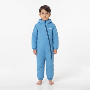 Combinaison de neige pour bébé garçon Hawk Eye, bleue, à capuche, imperméable, fermeture éclair, pour nourrissons et tout-petits, vêtements d'hiver - Product Image 1