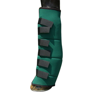 Botas de hielo para caballos de 6 bolsillos, envoltura refrescante para terapia de lesiones en las patas, compresa fría de neopreno transpirable para equitación en invierno - Product Image 4
