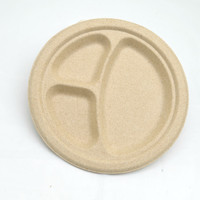 Assiettes à dessert jetables écologiques robustes personnalisées, design moderne, en bagasse, sûres, compostables, biodégradables, plateau BIOPOLY
