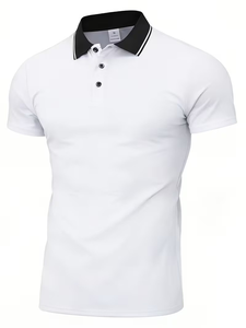 Men's Short-sleeve 100% Cotton Anti-Wrinkle Shirt Lapel Print Fitted Casual Sportswear <b>Top</b> for Business Travel <b>Work</b> Dates Home - Product Image 6