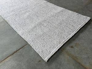 Tapis moderne en jute à tissage plat, couleur unie, rectangulaire, antidérapant, à poils courts, pour la maison et les couloirs - Product Image 1