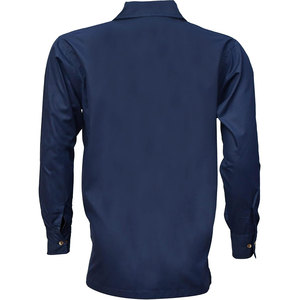 Chemise Jacobite bleu foncé pour homme, modèle Ghillie, la plus vendue, pour tenue écossaise Highland Kilt, à manches longues et à lacets, fournitures d'usine - Product Image 2