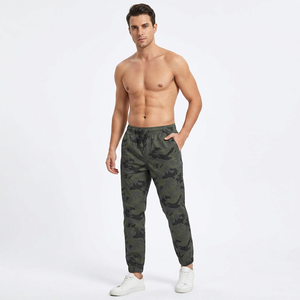 <b>Men's</b> Camouflage Mid Jogger Sweatpants Elastic Drawstring <b>Cuffed</b> Casual Pants Lightweight Polyester OEM Breathable Eco-Friendly - Product Image 6