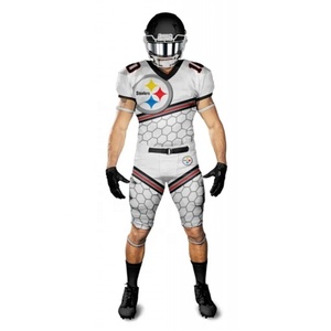 Bas quantité minimale de commande pratique porter des vêtements de sport uniforme fournisseur graphique personnalisé impression par sublimation taille jeunesse maillot de football américain - Product Image 2