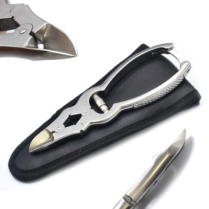 Pince à ongles professionnelle en acier inoxydable robuste pour pédicure, coupe-ongles pour ongles épais et mycosés, avec ressort cylindrique, pour doigts et bébés - Product Image 1