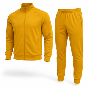 Ensemble de survêtement d'hiver pour homme de haute qualité, ensemble athlétique professionnel, couleur unie, logo personnalisé, respirant, séchage rapide, entraînement, fitness, sport - Product Image 2