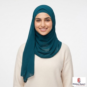 Luxury Chiffon Hijab Scarf Soft <b>Silk</b> Feel <b>Head</b> <b>Wrap</b> Shawl Custom Branding OEM ODM Private Label Supplier - Product Image 5
