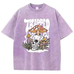 Drop Shoulder Sublimation Custom Print 100% Cotton Men's Short Sleeves T <b>Shirts</b> Casual Cotton O-Neck Summer T <b>Shirt</b> Cheap Price - Product Image 3