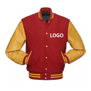 Veste universitaire unisexe en PU bleu marine avec lettre S, à capuche, respirante, col montant, coupe classique, style décontracté, pour l'hiver, en polyester/coton - Product Image 1