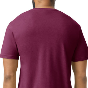 เสื้อยืดผู้ชายสีแดงเลือดหมู CVC ผ้าคอตตอนผสมเนื้อนุ่ม คอกลม แขนสั้น ระบายอากาศได้ดี เหมาะสำหรับใส่ทุกวัน รับสั่งทำ - Product Image 4