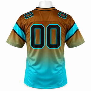 เสื้อฟุตบอลอเมริกันพิมพ์ลายโลโก้ไซส์ใหญ่ ผ้าโพลีเอสเตอร์ 100% คอกลม ราคาขายส่ง เสื้อทีม ระบายอากาศได้ดี สำหรับผู้ชาย - Product Image 4