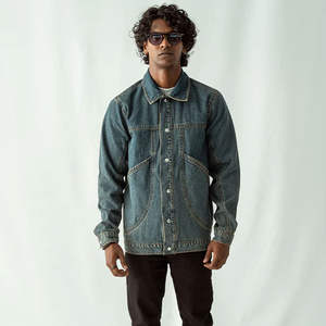 Veste en jean unisexe NESTA SPORTS Premium Wash, mélange durable, confort doux, idéale pour les boutiques tendance et la vente en gros à fort volume - Product Image 2