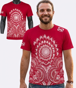 T-shirt personnalisable pour homme, imprimé par sublimation, 100% coton, grande taille, coupe ample, séchage rapide, écologique - Product Image 5