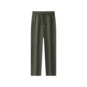 Pantalon pour homme de qualité supérieure, décontracté élégant, élastique, respirant, en polyester/coton, confortable, coupe ajustée, en molleton - Product Image 1