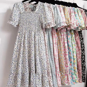 Vestido Corsé Floral Estilo Athleisure Coquette Y3K para Mujer, Casual, con Estampado de Flores, 1 Pieza, Hecho en Bangladesh, Lote de Ropa - Product Image 3