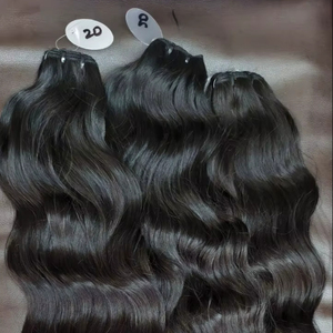 Cheveux indiens bruts non traités, double épaisseur, non-Remy, en lots pour tissage - Product Image 6