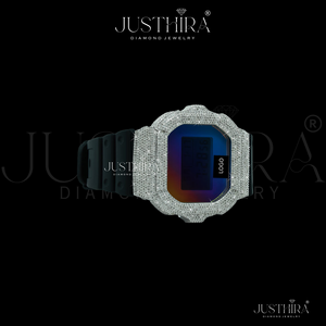 Reloj Digital de Lujo con Diamantes, Tendencia 2026, Logotipo Personalizable, Estilo Hip Hop, Reloj de Pulsera Premium para Hombre - Product Image 3