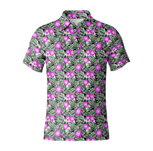 Camisas Polo para Hombre con Estampado Elegante, Corte Regular, Manga Corta, Transpirables, de Poliéster y Spandex, para Golf, Proveedor Destacado - Product Image 4