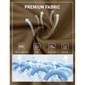 Polo de golf respirant pour homme avec design color block et tissu anti-humidité pour le jeu estival - Product Image 5