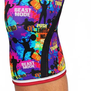 Rodillera de neopreno de 9 mm para levantamiento de pesas y entrenamiento, con estampado de sublimación, para levantamiento de potencia y protección de codo - Product Image 3