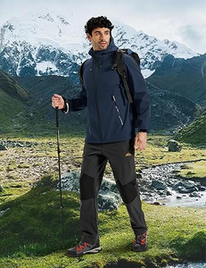 Chaqueta de Invierno Casual para Hombre, con Capucha, Resistente al Viento, de Color Sólido, con Cierre Frontal, Corte Regular, con Múltiples Bolsillos - Product Image 6