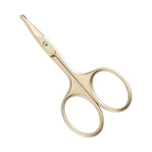 Gold Stainless Steel Nose Hair Scissors Rounded Safety Tip Facial Grooming Trimmer For Mustache <b>Beard</b> Personal <b>Care</b> Tool - Product Image 3