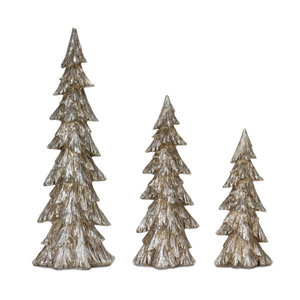 Árbol de Navidad Metálico Dorado Decorativo para Mesa, Adorno de Pino con Base de Mármol, Figura Decorativa Navideña - Product Image 4