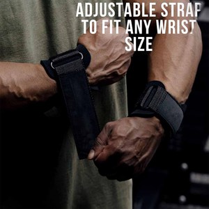 Weight Lifting Hooks (Pair), Heavy Duty Power <b>Wrist</b> <b>Straps</b> Hand Grip Support For Deadlifts - Product Image 5
