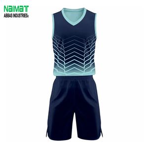 Custom Sublimation Basketball Uniform <b>Set</b> Breathable Quick Dry V Neck Training Jersey and Shorts Sportswear for Men Youth - Product Image 1