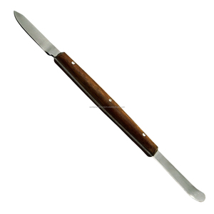 Espátula Manual Quirúrgica Dental de Acero Inoxidable con Mango Ergonómico de Madera para Modelado y Escultura de Cera en Laboratorio - Product Image 2